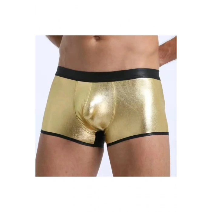 Erkek Altın Deri Görünümlü Boxer İç Çamaşırı