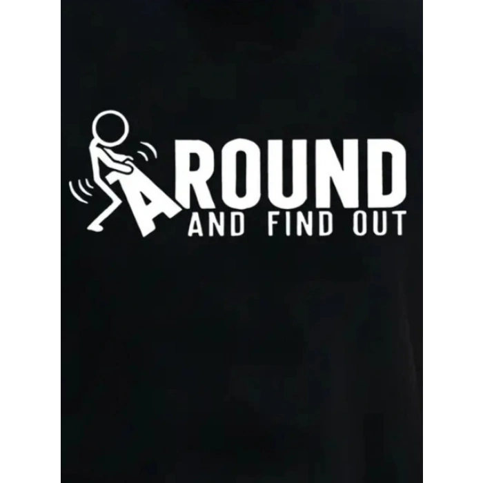Erkek Around Baskılı Süprem T-shirt