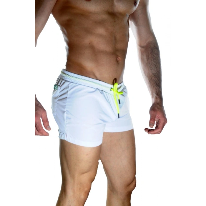 Erkek Beyaz Mini Mayo Short