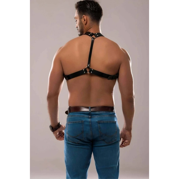 Erkek Deri Göğüs Harness - m139