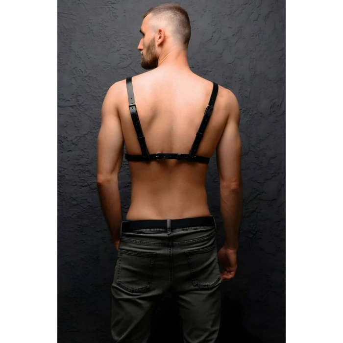 Erkek  Göğüs Üzeri Deri Harness - m104