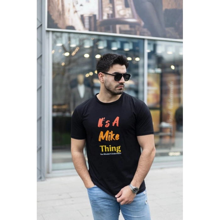 Erkek It Is A Mike Thing Baskılı Erkek T-shirt