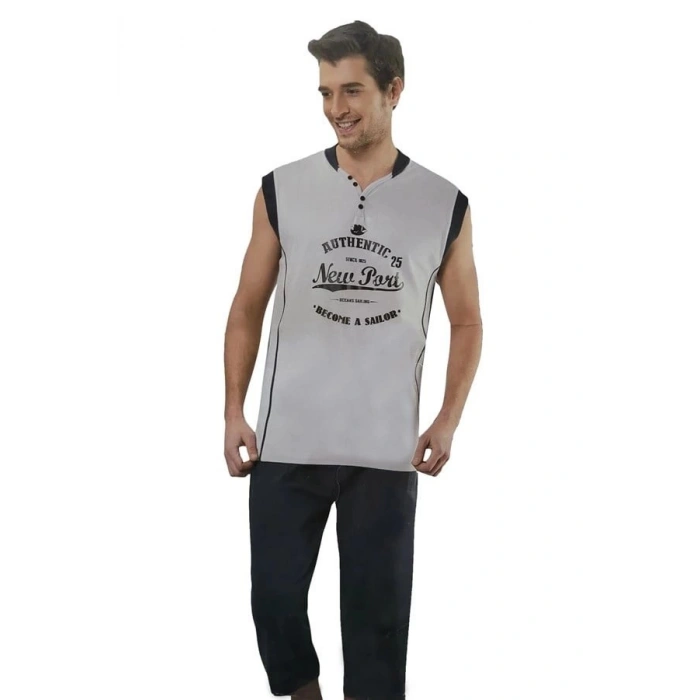 Erkek  Kaprili Pijama Takımı  20009