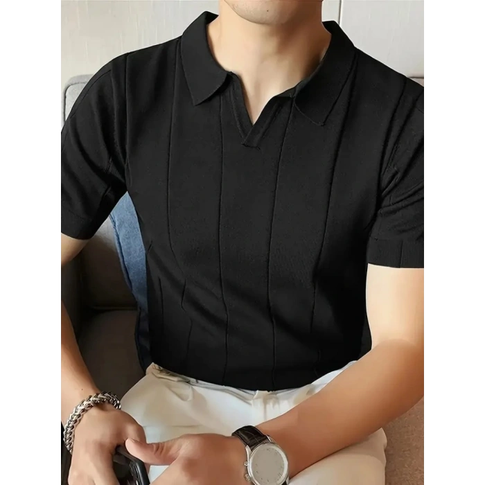Erkek Kısa Kollu Polo Yakalı Triko Tshirt