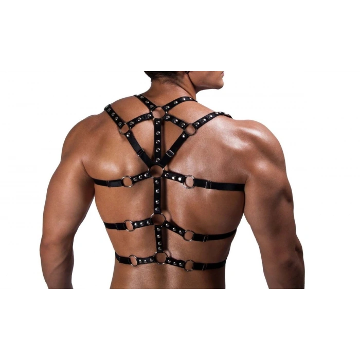 Erkek Lastik Göğüs Harness - m191