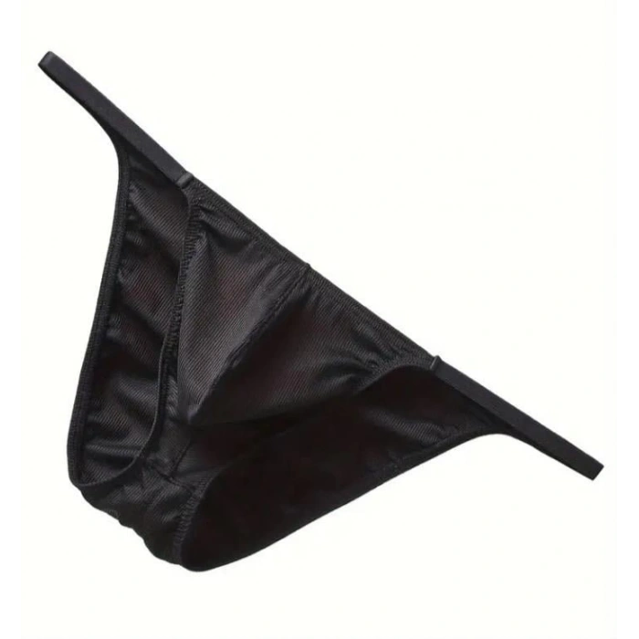 Erkek  Siyah Büzgülü Slip İç Giyim