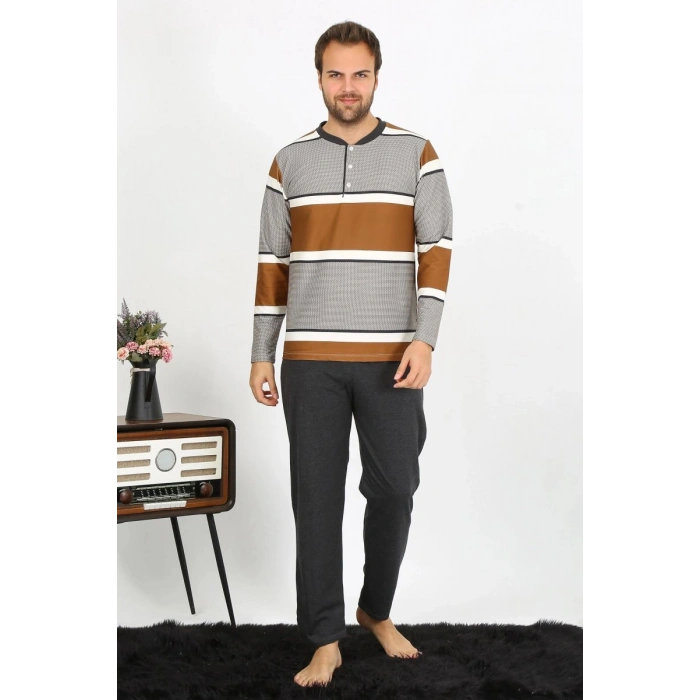 Erkek Uzun Kol Penye Pijama Takım
