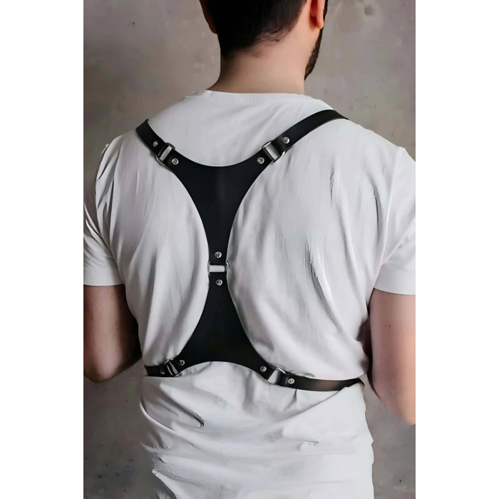 Erkrk Seksi Deri Göğüs Harness - m126