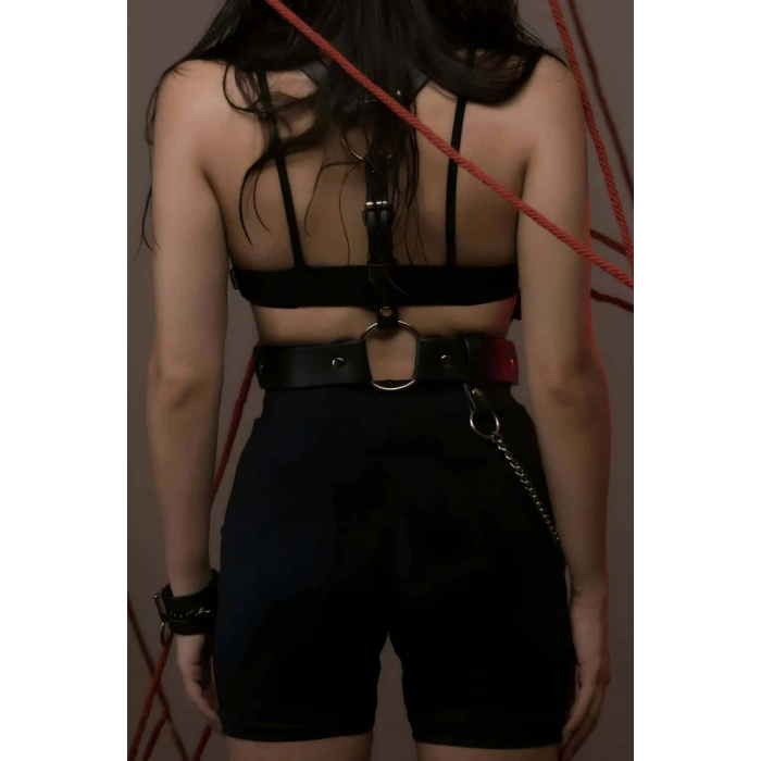 Fantazi Deri Omuzdan Askılı Harness - 1266