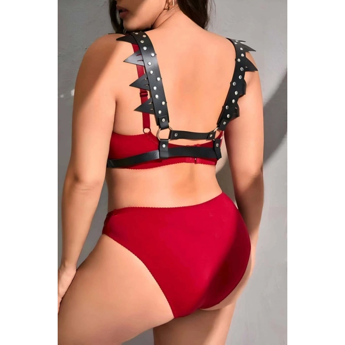 Fantazi Deri Seksi Göğüs Harness - 1166