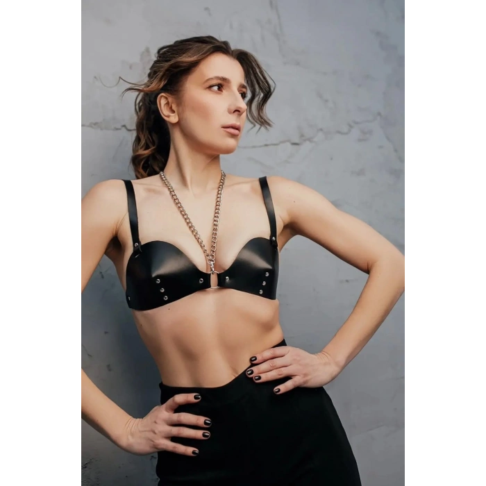 Fantazi Deri Sütyen Harness - 1380