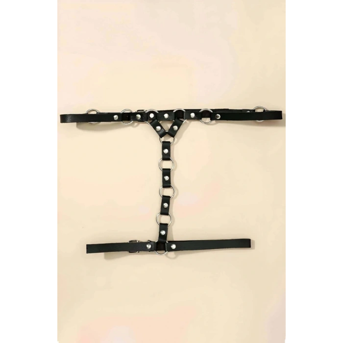 Fantazi Deri Tek Bacak Harness - 973