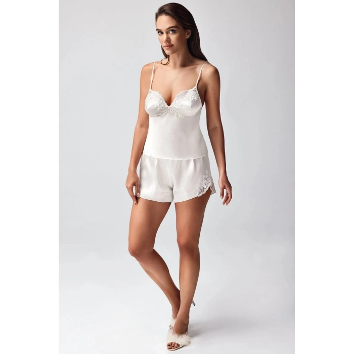 Freshness 9950-şt Saten Askılıı Şort Takımı