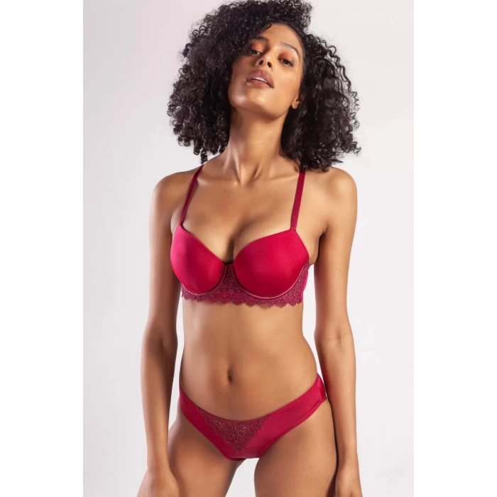Garland Mini Slip, Kadın Güpürlü Şarap Külot