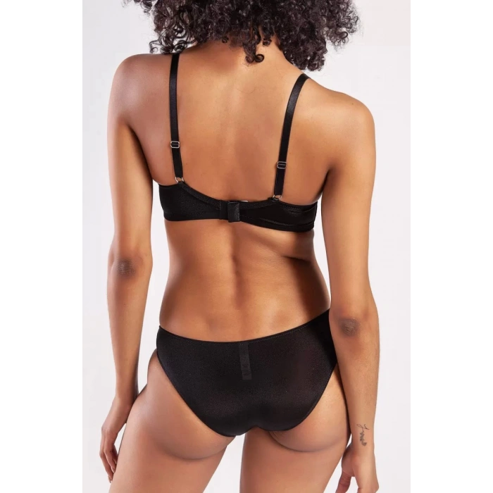 Garland Mini Slip, Kadın Güpürlü Siyah Külot