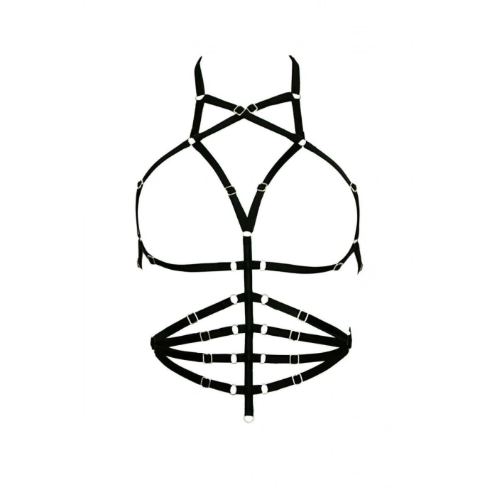 Göbek Üstü Sıralı Seksi Harness - 160