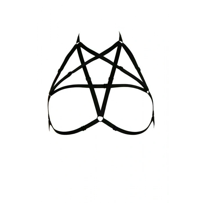 Göğüs Bölgesi Şık Pentagram Harness - 170
