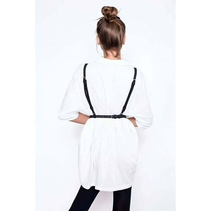 Göğüs Üstü Çapraz Detaylı Şık Harness - 156
