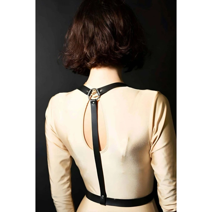 Göğüs Üzeri Deri Kemer, Şık Deri Harness Aksesuar - 599