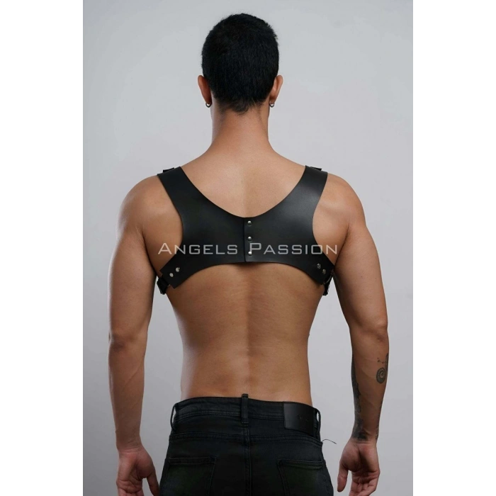 Gömlek Üzeri Erkek  Harness Aksesuar, Omuz Detaylı Deri Harness - m135