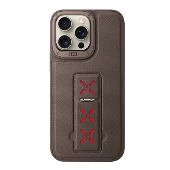 HDD Apple iPhone 15 Pro Max HBC-248 Lima Standlı Kapak - Derin Mor