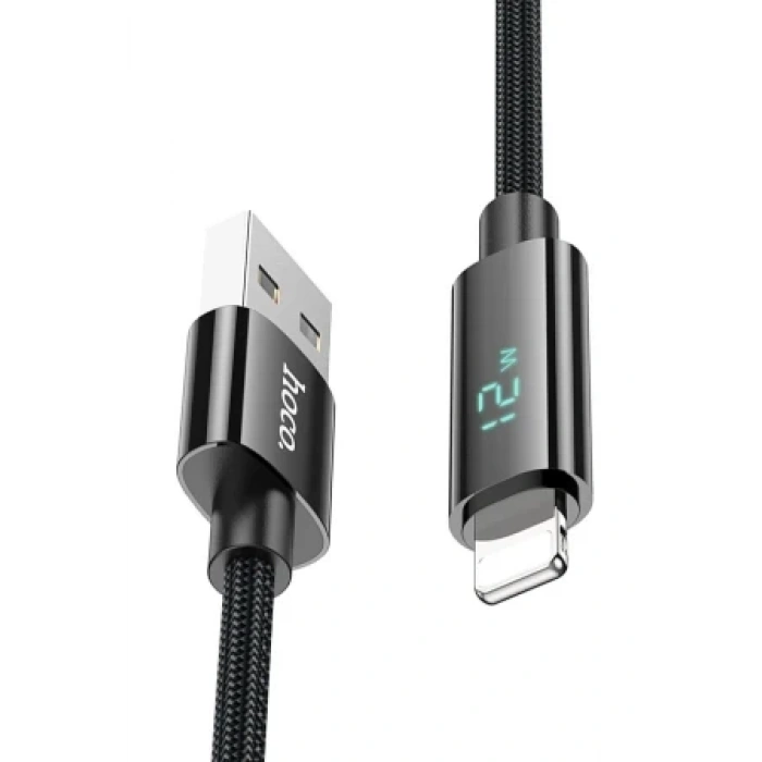 Hoco. U125 1.2M Benefit USB to Lightning Şarj Data Kablosu - Siyah