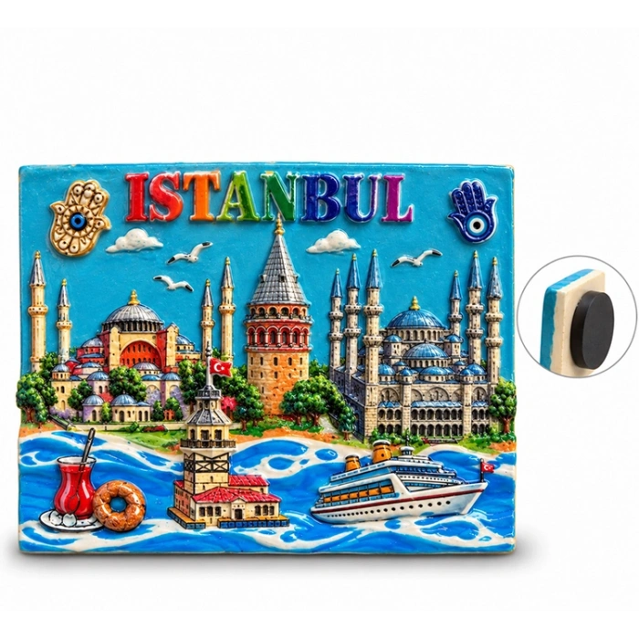İstanbul Temalı Polyester Magnet
