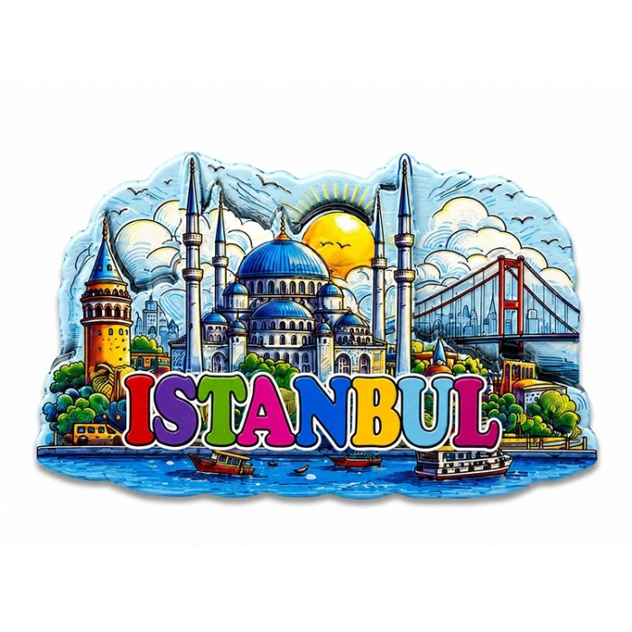 İstanbul Temalı Silikon Buzdolapı Süsü Magnet