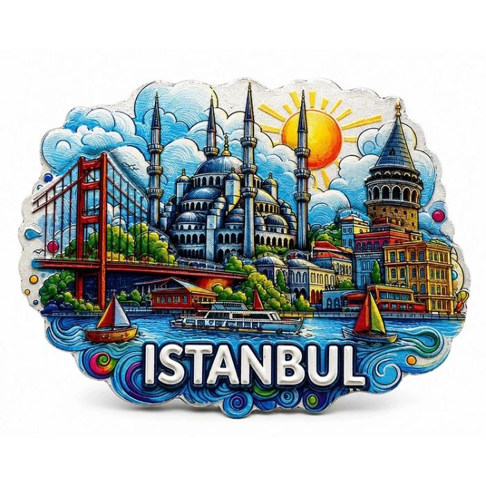 İstanbul Temalı Silikon Buzdolapı Süsü Magnet