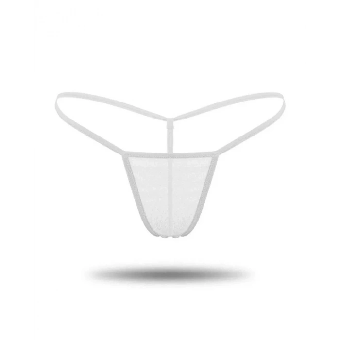 Kadın 3lü Transparan Tül String