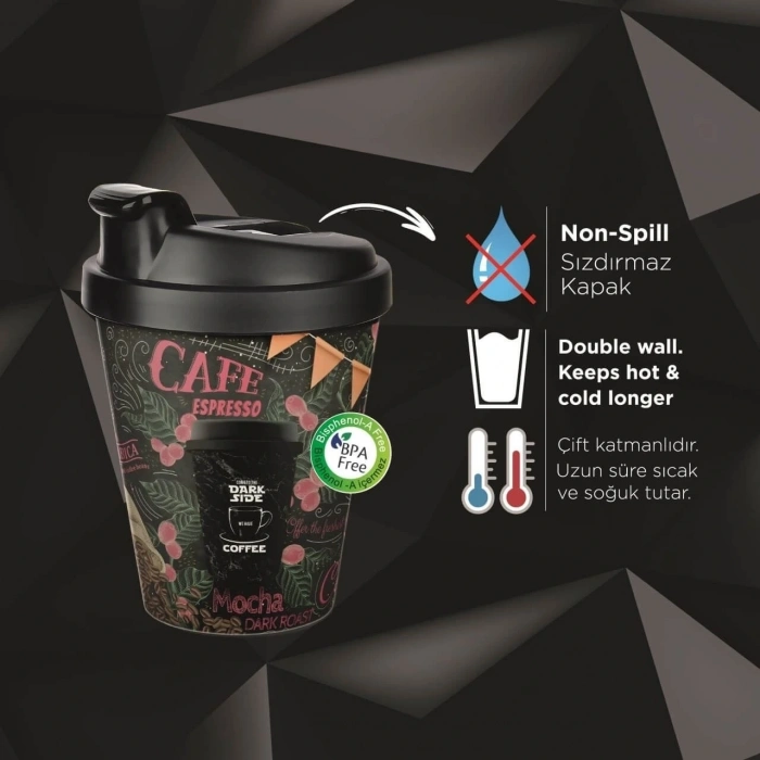 Kahve Bardağı - Termoslu 400ml - 13,5 Oz
