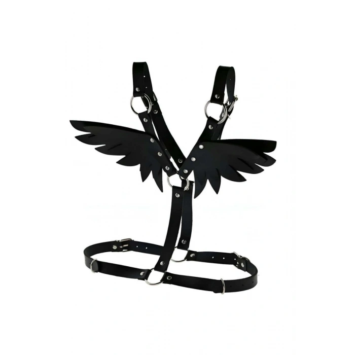 Kanatlı Şık Ve Seksi Deri Harness - 642