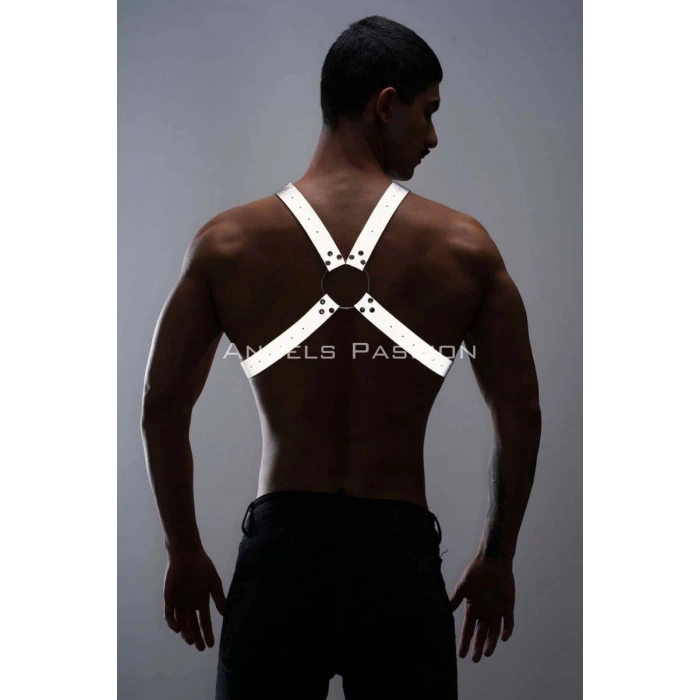 Karanlıkta Parlayan (reflektörlü) Erkek  Göğüs Harness, Parti Aksesuar - m95