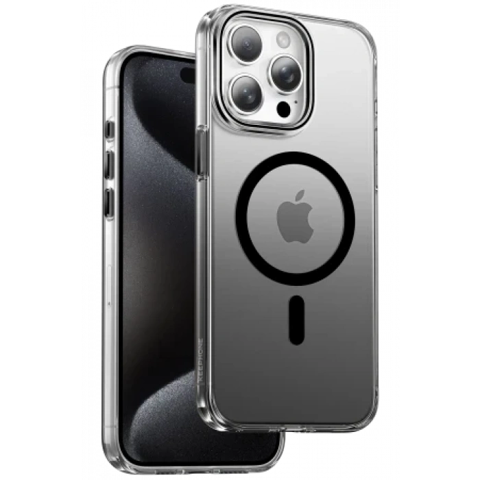 Keephone Apple iPhone 15 Pro Max Aurora Pro Magsafe Kılıf - Siyah
