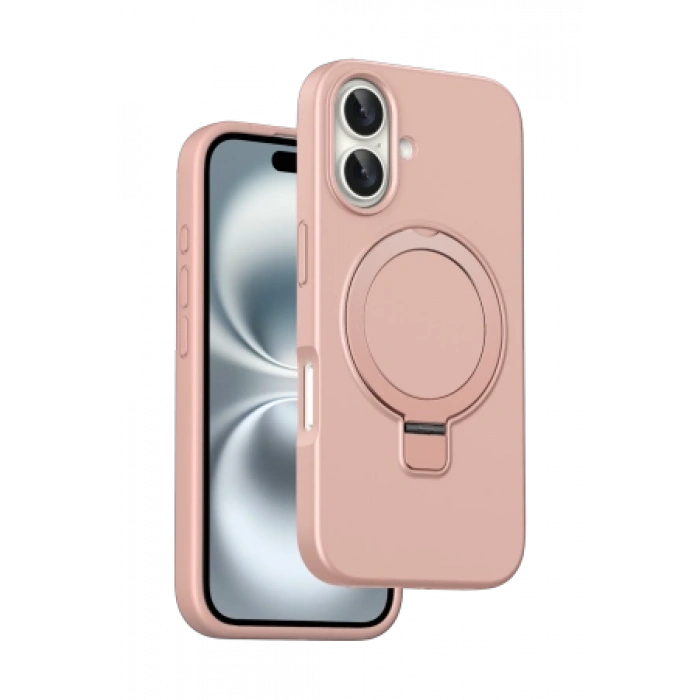 Keephone Apple iPhone 16 Magi Pro Standlı Magsafe Kapak - Mavi
