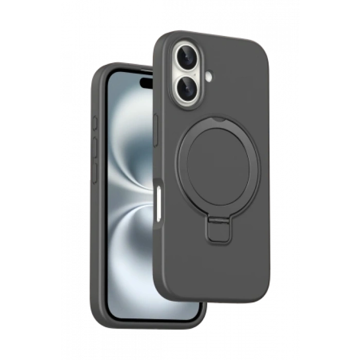 Keephone Apple iPhone 16 Magi Pro Standlı Magsafe Kapak - Mavi