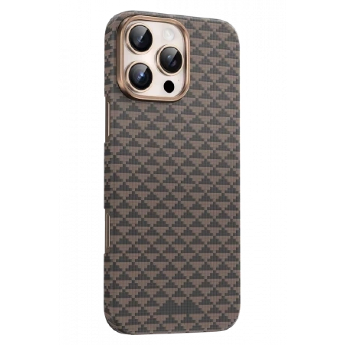 Keephone Apple iPhone 16 Pro Max Kevlar Paris Magsafe Kapak - Siyah