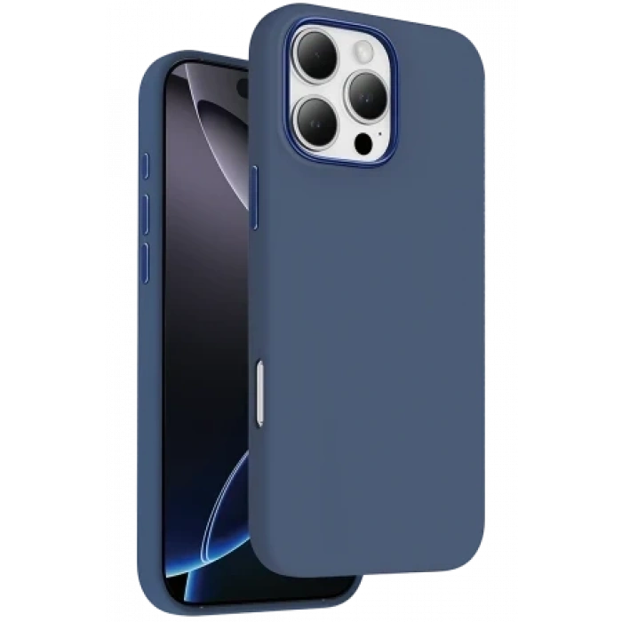 Keephone Apple iPhone 16 Pro Max Rosana Silikon Kılıf - Mavi