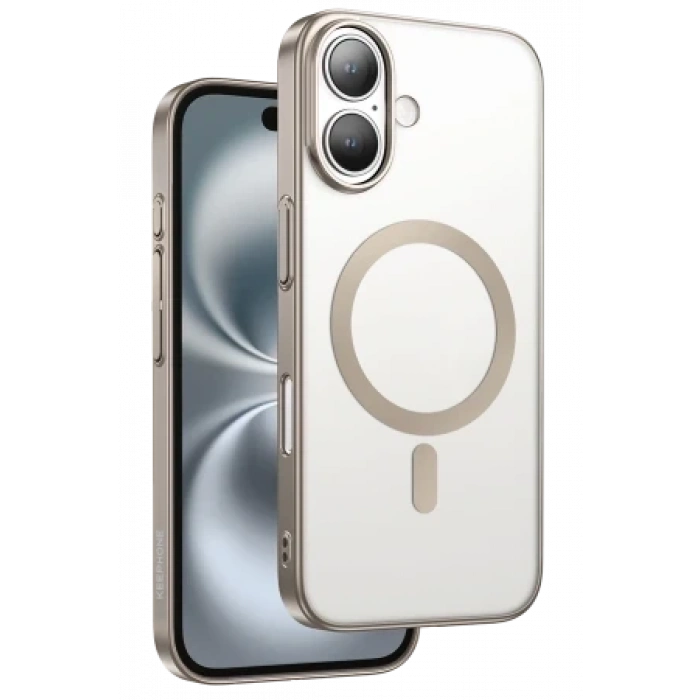 Keephone Apple iPhone 16 Skingrip Magsafe Kılıf - Çöl Titanyum