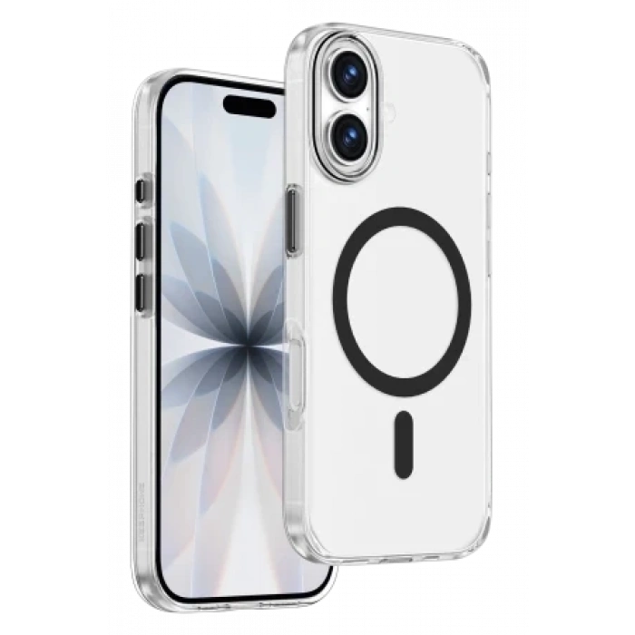 Keephone Apple iPhone 17 Aurora Şeffaf Magsafe Kılıf - Siyah