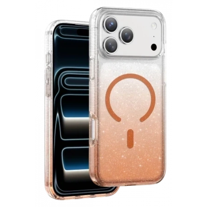 Keephone Apple iPhone 17 Pro Max/18 Pro Max Lillian Simli Magsafe Kılıf - Mavi