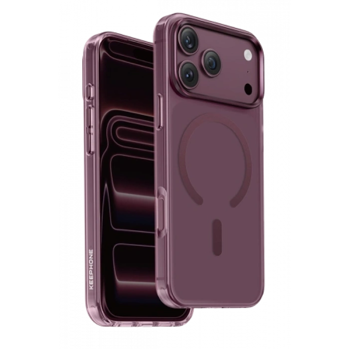 Keephone Apple iPhone 18 Pro/17 Pro Mococo Magsafe Kapak - Bordo