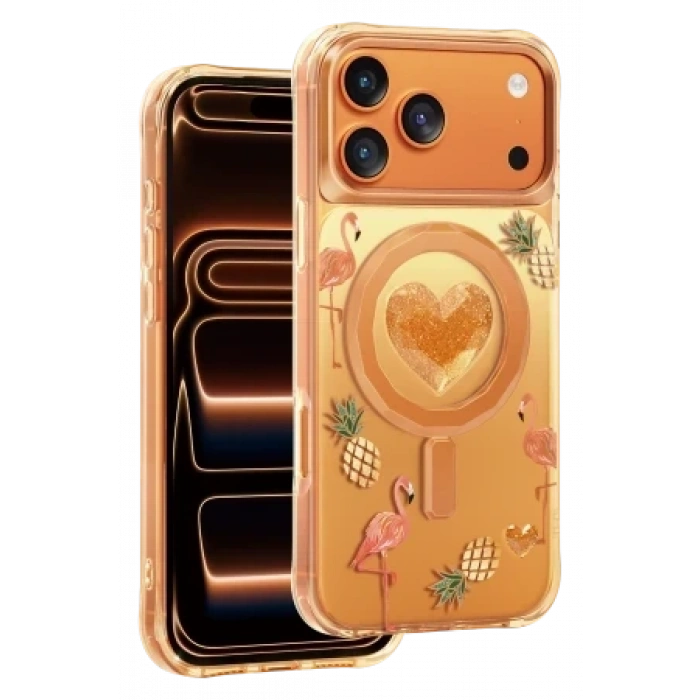 Keephone Apple iPhone 18 Pro/17 Pro Peachy Magsafe Kapak - Pembe