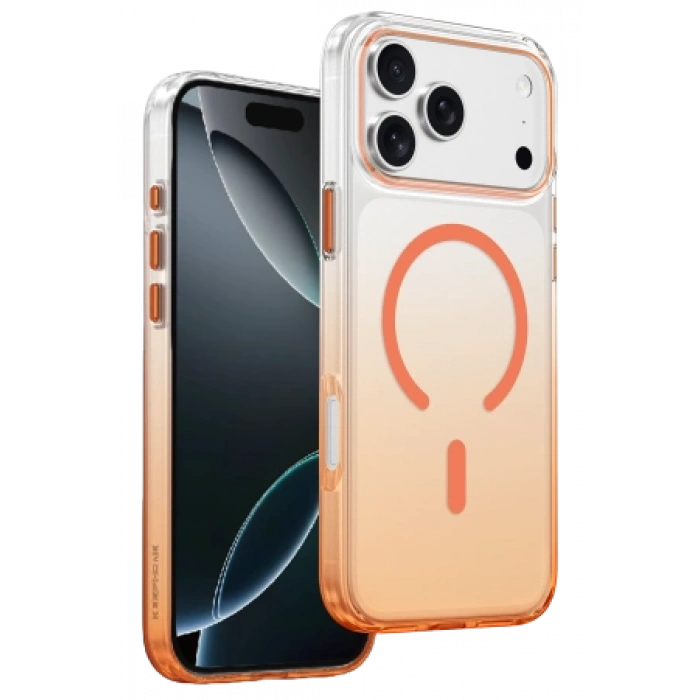Keephone Apple iPhone 18 Pro Max/17 Pro Max Aurora Pro Magsafe Kılıf - Turuncu