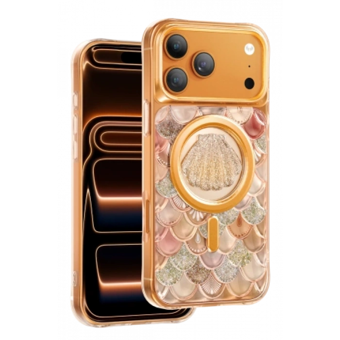 Keephone Apple iPhone 18 Pro Max/17 Pro Max Iceland Simli Magsafe Kapak - Mor