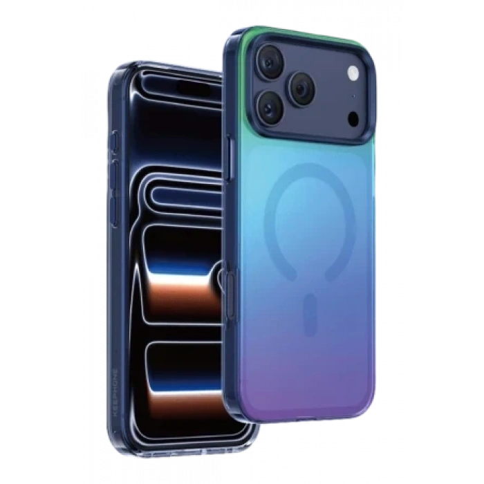 Keephone Apple iPhone 18 Pro Max/17 Pro Max Rainbow Magsafe Kapak - Gümüş