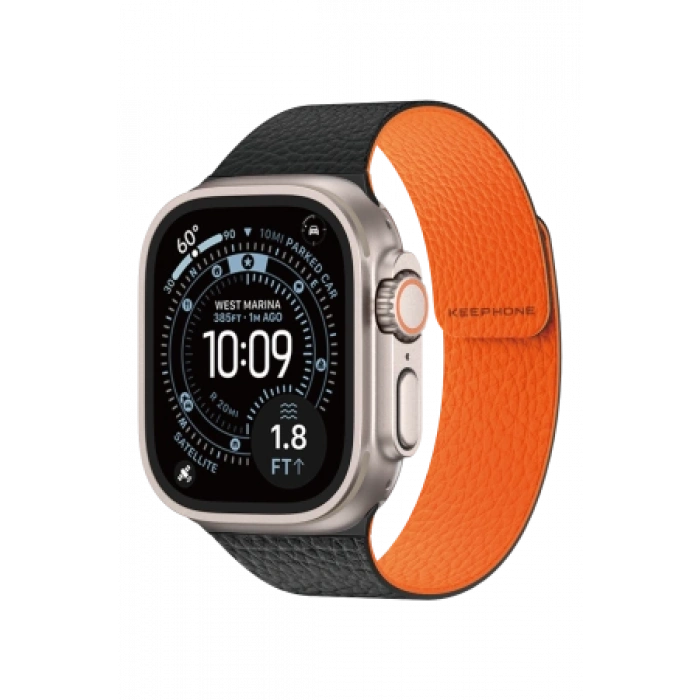 Keephone Apple Watch Ultra 49mm Lycucci Kordon - Turuncu