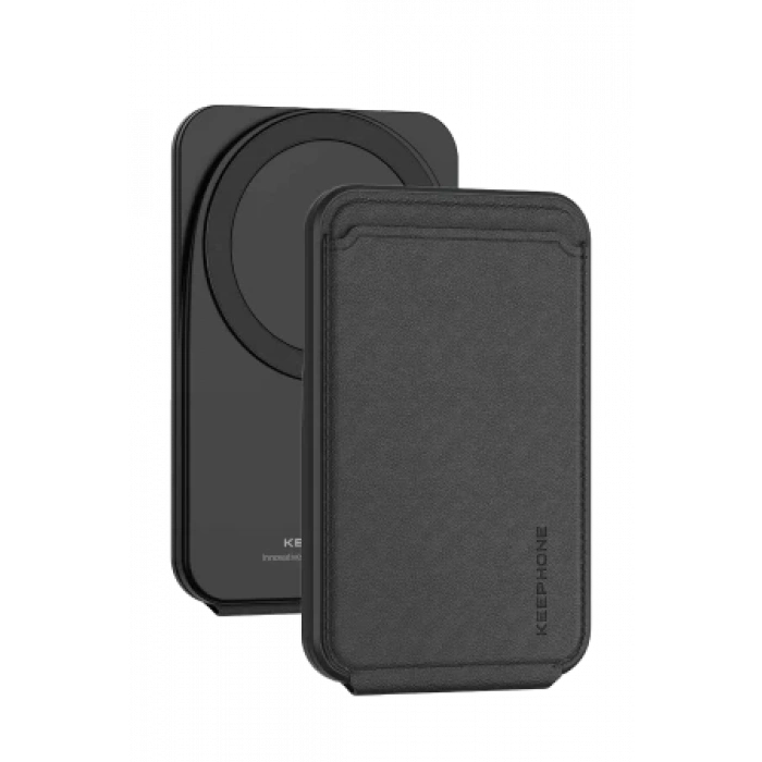 Keephone MagFold Deri Manyetik Cüzdan - Siyah