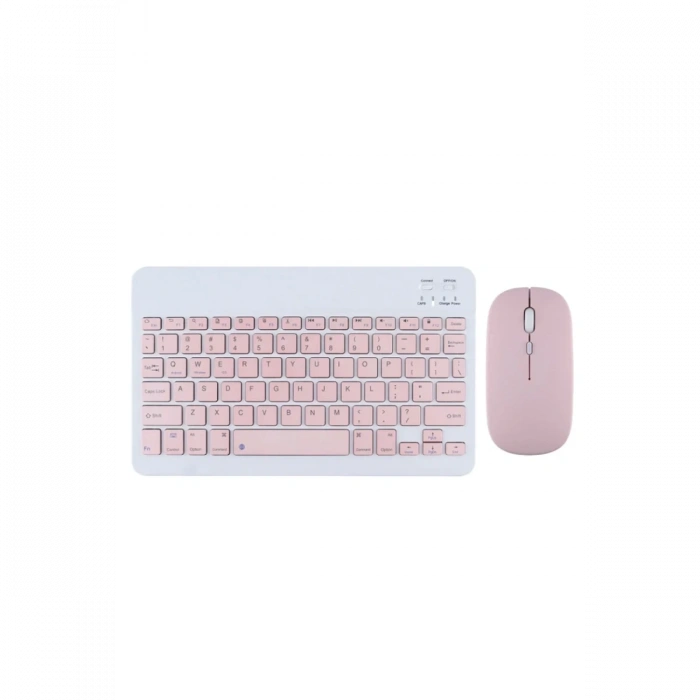 KYB71 Kablosuz Türkçe Q Klavye Mouse Set - Pembe