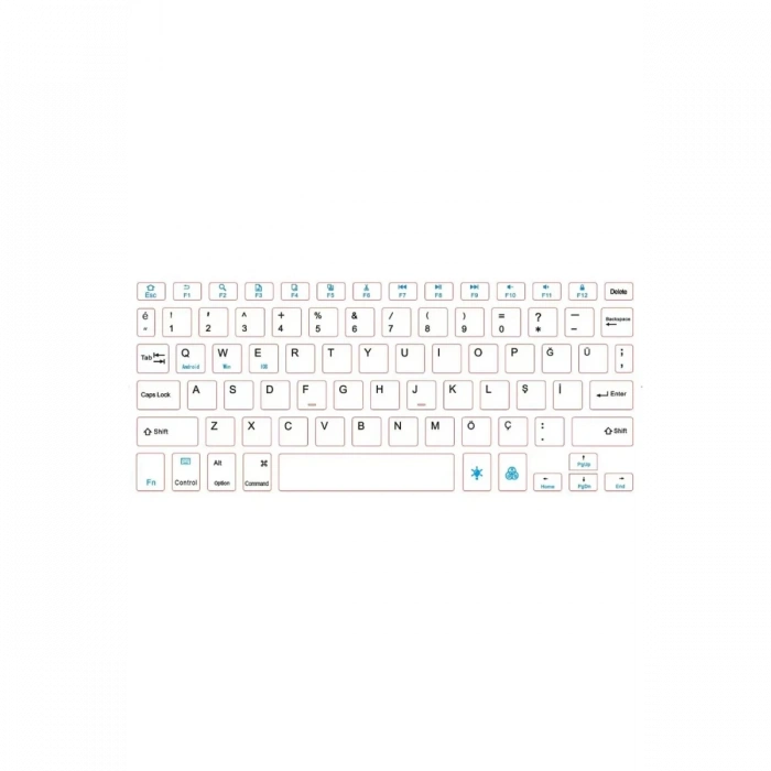 KYB71 Kablosuz Türkçe Q Klavye Mouse Set - Siyah